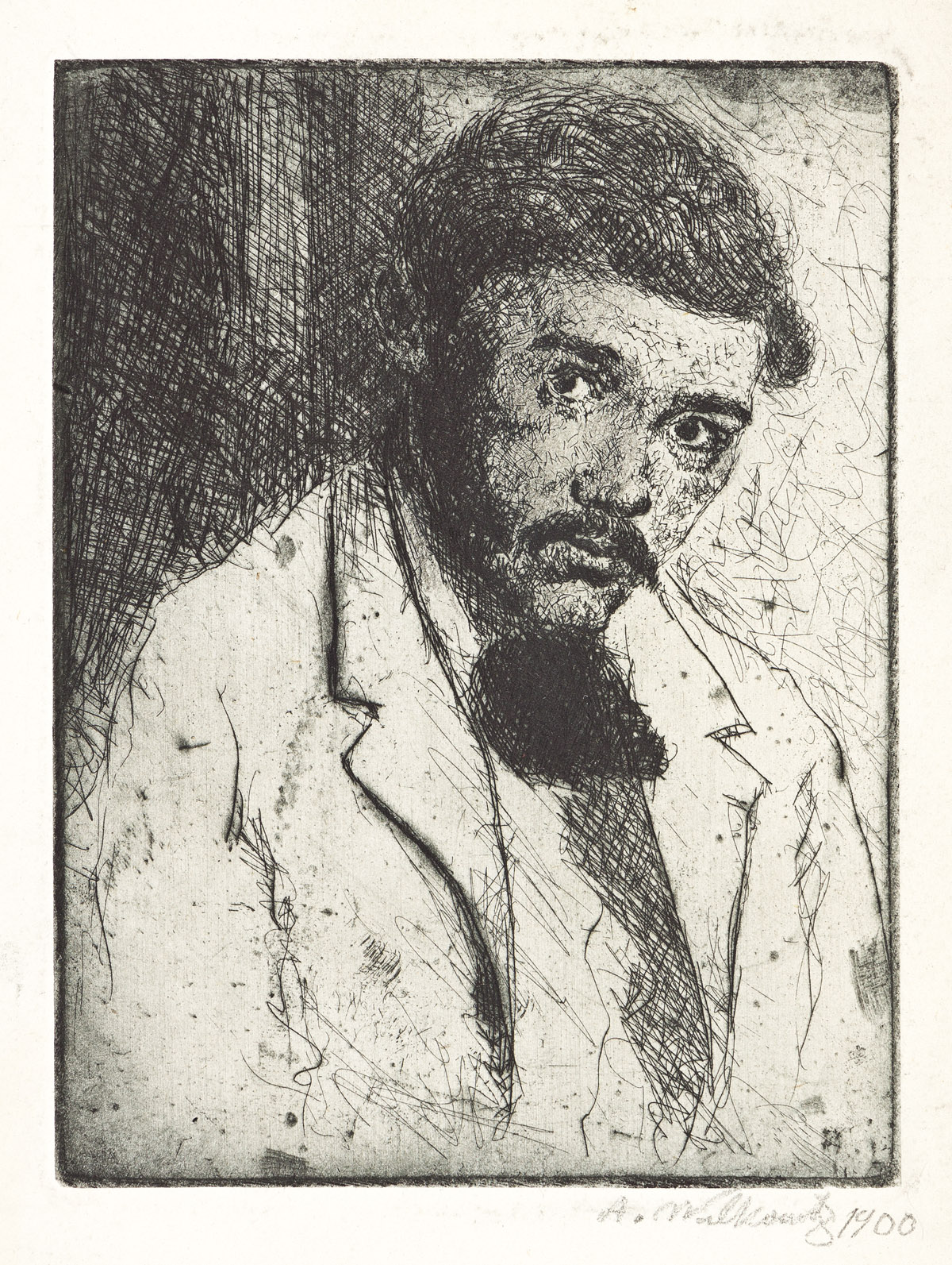 ABRAHAM WALKOWITZ (1878-1965) Self Portrait.